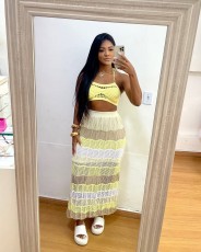 Casual Bikini Colorful Beach Two Piece Skirt Set TR-1322