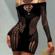 Hollow Out See Through Mini Dress GYDE-DYS-0580