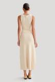 Sleeveless Knits Slim Long Dress GLYK-LX076