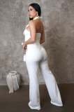 Patchwork Long Sleeve Sport Jumpsuit OSM-4469
