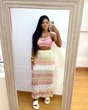 Casual Bikini Colorful Beach Two Piece Skirt Set TR-1322