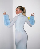 Long Sleeve High Neck Maxi Dress GLYK-LX079