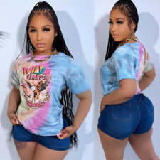Print Short Sleeve T Shirt GDIM-2508