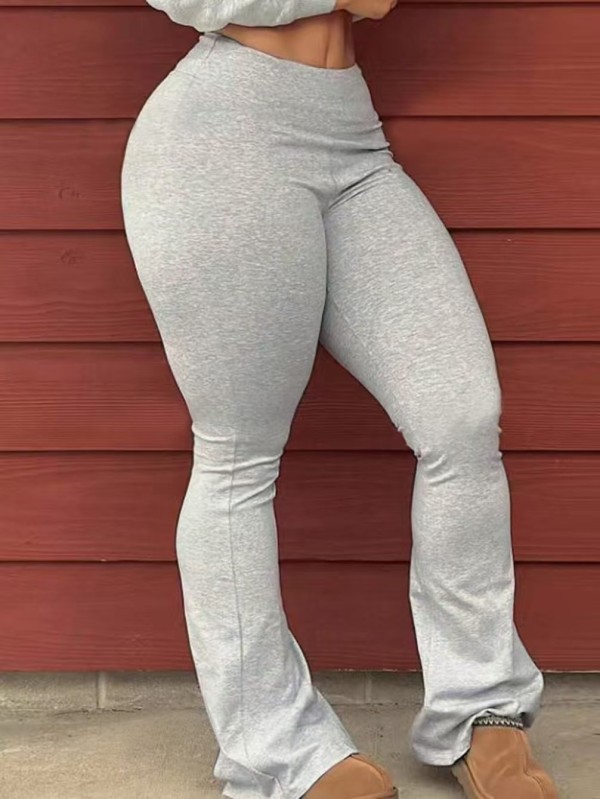 Solid Color Sport Skinny Pants QY-5117