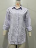 Long Sleeve Stripe Casual Shirt OLYF-6175
