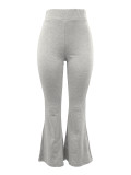 Solid Color Sport Skinny Pants QY-5117