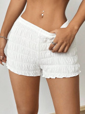 Solid Color Slim Casual Short BS-1385