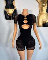 Pre Order: About 7 work days shipping Hollow Out Knits Jumpsuit YUEM-Y2025224