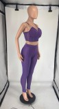 Sexy Mesh Patchwork Two Piece Pants Set FOSF-8807