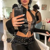 Sexy Tie Up Backless Tank Tops GPBY-010017