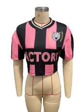 V Neck Short Sleeve T Shirt GFCF-1347