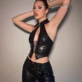 Sexy Tie Up Backless Tank Tops GPBY-010017