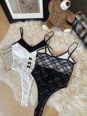 Halter Slim Lace Sexy Inner Tight One-piece Top GTZF-2045