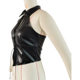 Sexy Tie Up Backless Tank Tops GPBY-010017