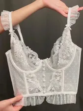 Lace Sexy Steel Ring Embroidered Corset GJSX-MZQ#