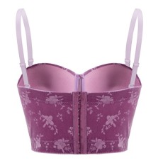 Velvet Jacquard Camisole Undershirt Inside With Bra Pads GPBY-6228
