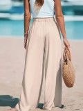 Solid Color Loose Wide Leg Pants GCNF-5799