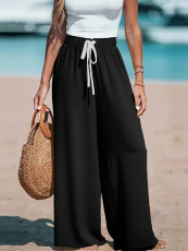 Solid Color Loose Wide Leg Pants GCNF-5799
