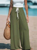 Solid Color Loose Wide Leg Pants GCNF-5799