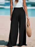 Solid Color Loose Wide Leg Pants GCNF-5799