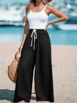 Solid Color Loose Wide Leg Pants GCNF-5799