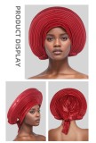 Solid Color Bright Silk Stacked Wrap Hat PJDM-A206