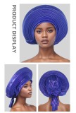 Solid Color Bright Silk Stacked Wrap Hat PJDM-A206