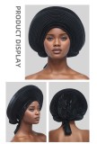 Solid Color Bright Silk Stacked Wrap Hat PJDM-A206