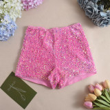 Fashion Sequin Print Shorts GNZD-51437