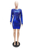 Bright Color Fashion Sexy Package Hip Nightclub Dress GXYF-H0060