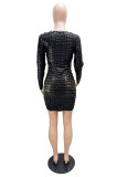 Bright Color Fashion Sexy Package Hip Nightclub Dress GXYF-H0060