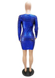Bright Color Fashion Sexy Package Hip Nightclub Dress GXYF-H0060
