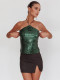 Sexy Sequin Backless Tie Up Tank Tops OD-8733