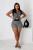 Knit Sweater Two Way Zipper Short Set NYF-8190