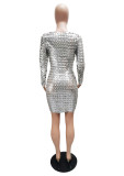 Bright Color Fashion Sexy Package Hip Nightclub Dress GXYF-H0060
