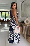Sexy Print Sleeveless Wide Leg Pants 2 Piece Set GFDY-1329