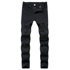 Men's Fashion Holes Slim Jeans GWBM-1820
