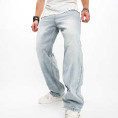 Men's Fashion Solid Color Wide Leg Jeans GWBM-113