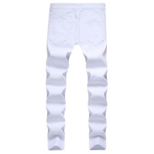 Men's Fashion Solid Color Slim Pencil Jeans GWBM-6607