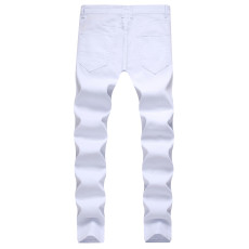 Men's Fashion Solid Color Slim Pencil Jeans GWBM-6607