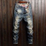 Men's Fashion Holes Slim Pencil Jeans GWBM-TY776