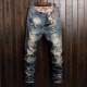 Men's Fashion Holes Slim Pencil Jeans GWBM-TY776