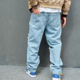 Men's Fashion Denim Holes Pencil Jeans GWBM-3019