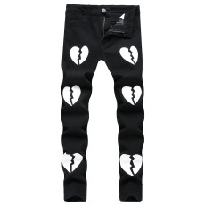 Men's Print Casual Pencil Jeans GWBM-996