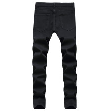 Men's Fashion Holes Slim Jeans GWBM-1820