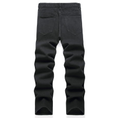 Men's Letter Print Loose Casual Jeans GWBM-3140