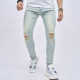 Men's Casual Holes Washed Tight Jeans GWBM-116