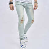 Men's Casual Holes Washed Tight Jeans GWBM-116