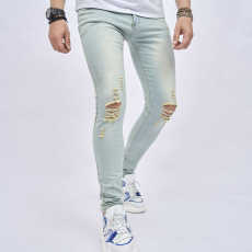 Men's Casual Holes Washed Tight Jeans GWBM-116