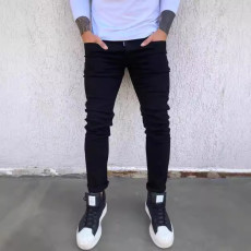 Men's Fashion Black Slim Pencil Jeans GBBF-666